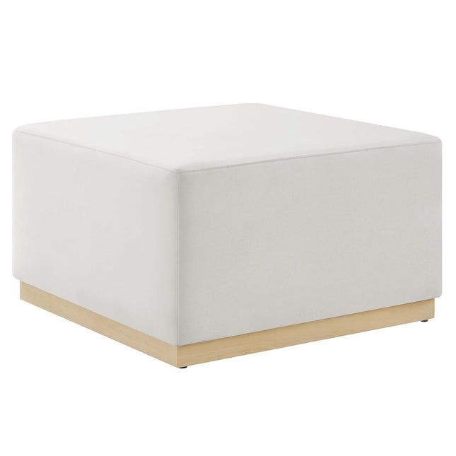 Modway EEI-6643 Tilden Large 28" Square Performance Velvet Upholstered Ottoman - Plaza Home Decor