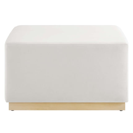 Modway EEI-6643 Tilden Large 28" Square Performance Velvet Upholstered Ottoman - Plaza Home Decor