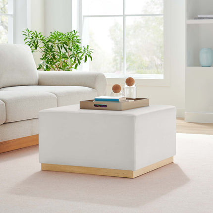 Modway EEI-6643 Tilden Large 28" Square Performance Velvet Upholstered Ottoman - Plaza Home Decor