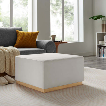 Modway EEI-6643 Tilden Large 28" Square Performance Velvet Upholstered Ottoman - Plaza Home Decor