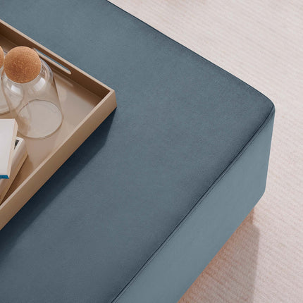 Modway EEI-6643 Tilden Large 28" Square Performance Velvet Upholstered Ottoman - Plaza Home Decor