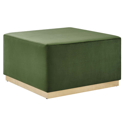 Modway EEI-6643 Tilden Large 28" Square Performance Velvet Upholstered Ottoman - Plaza Home Decor