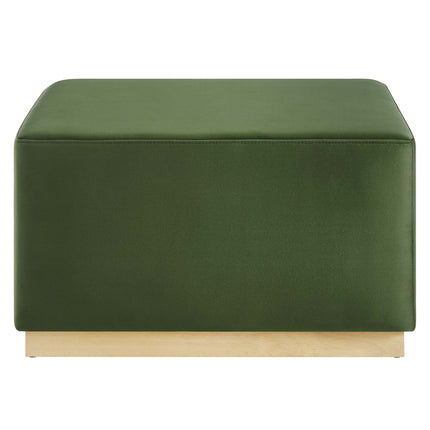 Modway EEI-6643 Tilden Large 28" Square Performance Velvet Upholstered Ottoman - Plaza Home Decor