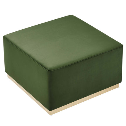 Modway EEI-6643 Tilden Large 28" Square Performance Velvet Upholstered Ottoman - Plaza Home Decor