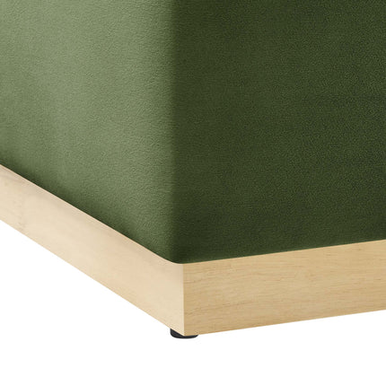 Modway EEI-6643 Tilden Large 28" Square Performance Velvet Upholstered Ottoman - Plaza Home Decor