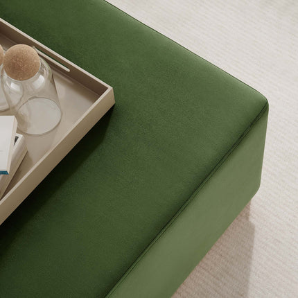 Modway EEI-6643 Tilden Large 28" Square Performance Velvet Upholstered Ottoman - Plaza Home Decor