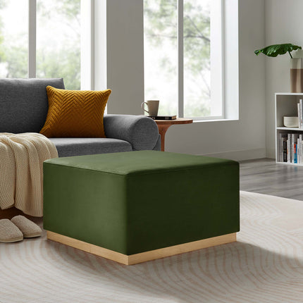 Modway EEI-6643 Tilden Large 28" Square Performance Velvet Upholstered Ottoman - Plaza Home Decor