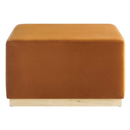 Modway EEI-6643 Tilden Large 28" Square Performance Velvet Upholstered Ottoman - Plaza Home Decor