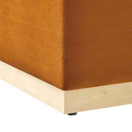 Modway EEI-6643 Tilden Large 28" Square Performance Velvet Upholstered Ottoman - Plaza Home Decor