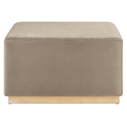 Modway EEI-6643 Tilden Large 28" Square Performance Velvet Upholstered Ottoman - Plaza Home Decor