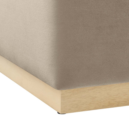 Modway EEI-6643 Tilden Large 28" Square Performance Velvet Upholstered Ottoman - Plaza Home Decor