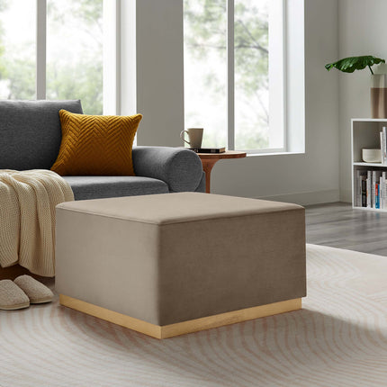 Modway EEI-6643 Tilden Large 28" Square Performance Velvet Upholstered Ottoman - Plaza Home Decor