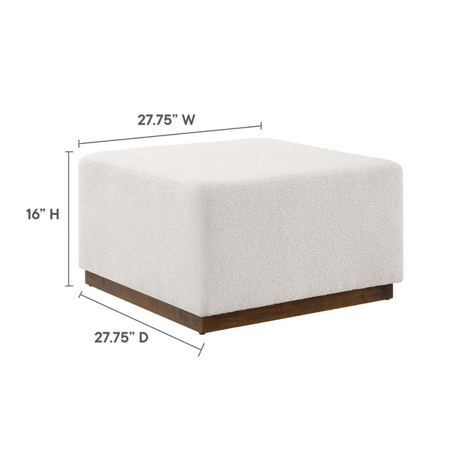 Modway EEI-6644 Tilden Large 28" Square Boucle Upholstered Ottoman - Plaza Home Decor