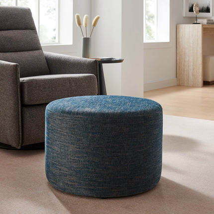 Modway EEI-6645 Callum Large 23" Round Woven Heathered Fabric Upholstered Ottoman Modway