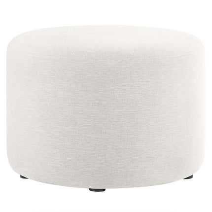 Modway EEI-6645 Callum Large 23" Round Woven Heathered Fabric Upholstered Ottoman Modway