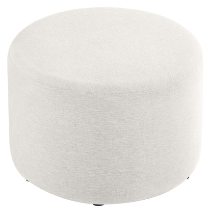Modway EEI-6645 Callum Large 23" Round Woven Heathered Fabric Upholstered Ottoman Modway