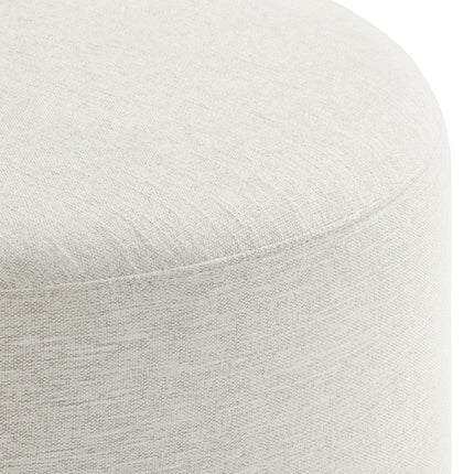 Modway EEI-6645 Callum Large 23" Round Woven Heathered Fabric Upholstered Ottoman Modway