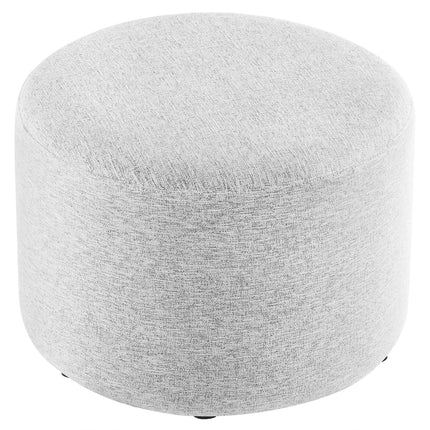Modway EEI-6645 Callum Large 23" Round Woven Heathered Fabric Upholstered Ottoman Modway