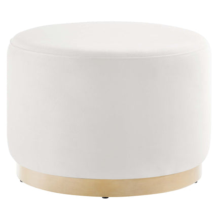 Modway EEI-6646 Tilden Large 23" Round Performance Velvet Upholstered Ottoman - Plaza Home Decor