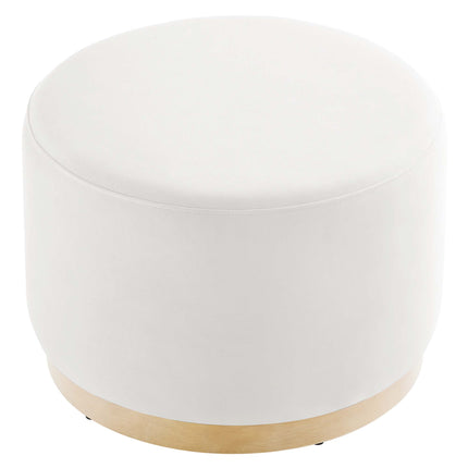Modway EEI-6646 Tilden Large 23" Round Performance Velvet Upholstered Ottoman - Plaza Home Decor