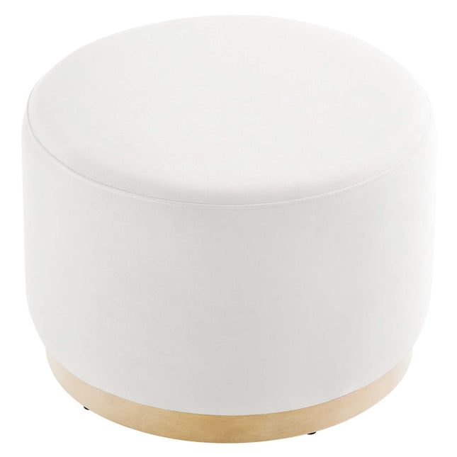 Modway EEI-6646 Tilden Large 23" Round Performance Velvet Upholstered Ottoman - Plaza Home Decor
