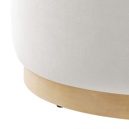 Modway EEI-6646 Tilden Large 23" Round Performance Velvet Upholstered Ottoman - Plaza Home Decor
