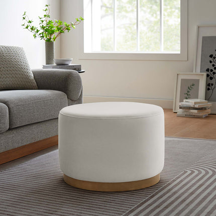 Modway EEI-6646 Tilden Large 23" Round Performance Velvet Upholstered Ottoman - Plaza Home Decor