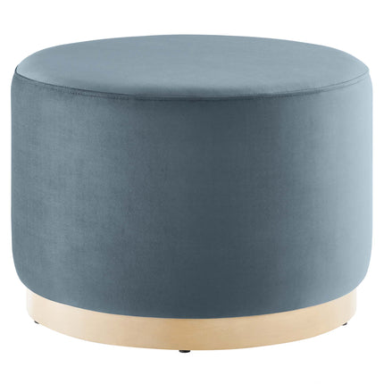 Modway EEI-6646 Tilden Large 23" Round Performance Velvet Upholstered Ottoman - Plaza Home Decor