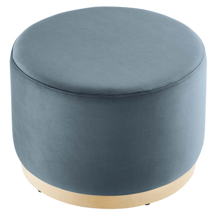 Modway EEI-6646 Tilden Large 23" Round Performance Velvet Upholstered Ottoman - Plaza Home Decor