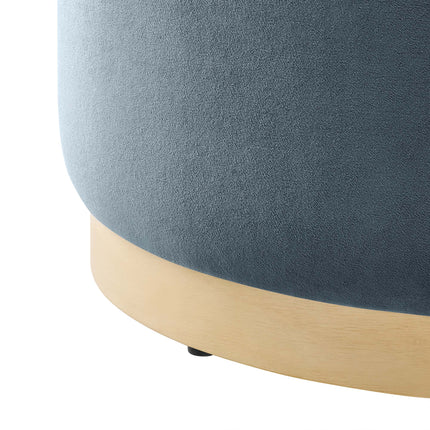 Modway EEI-6646 Tilden Large 23" Round Performance Velvet Upholstered Ottoman - Plaza Home Decor