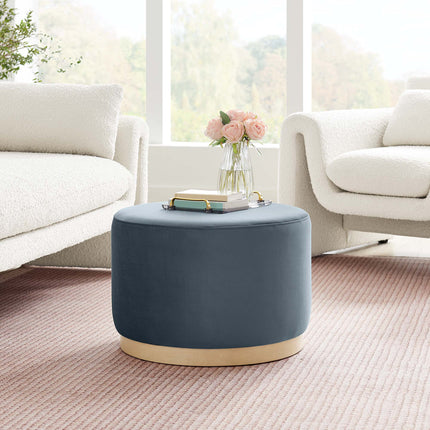 Modway EEI-6646 Tilden Large 23" Round Performance Velvet Upholstered Ottoman - Plaza Home Decor