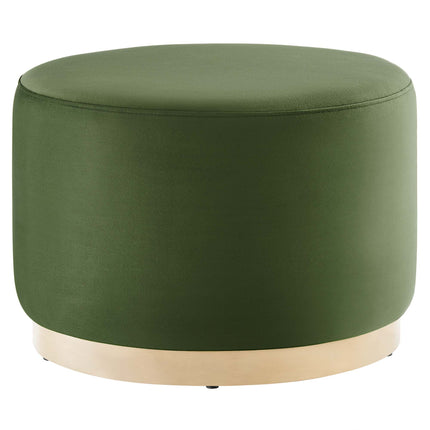 Modway EEI-6646 Tilden Large 23" Round Performance Velvet Upholstered Ottoman - Plaza Home Decor