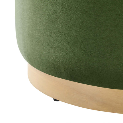 Modway EEI-6646 Tilden Large 23" Round Performance Velvet Upholstered Ottoman - Plaza Home Decor