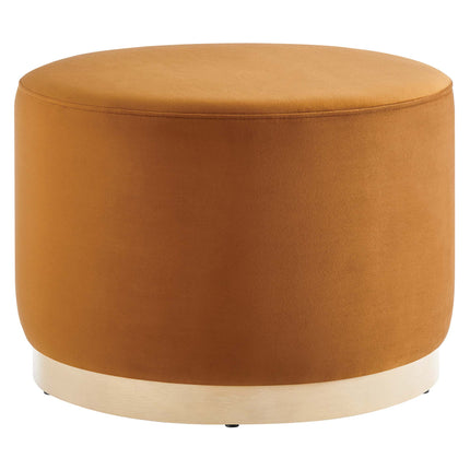 Modway EEI-6646 Tilden Large 23" Round Performance Velvet Upholstered Ottoman - Plaza Home Decor