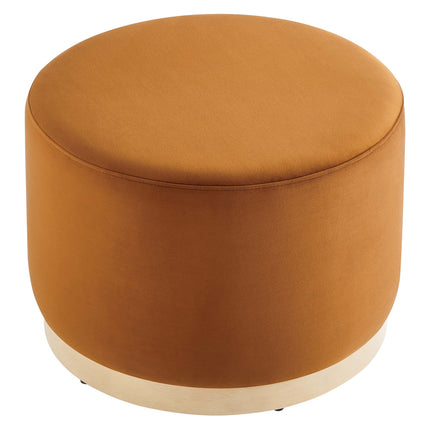 Modway EEI-6646 Tilden Large 23" Round Performance Velvet Upholstered Ottoman - Plaza Home Decor
