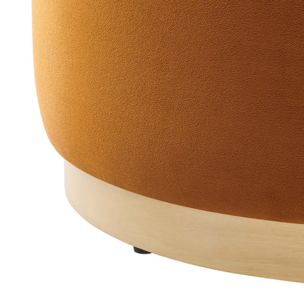 Modway EEI-6646 Tilden Large 23" Round Performance Velvet Upholstered Ottoman - Plaza Home Decor