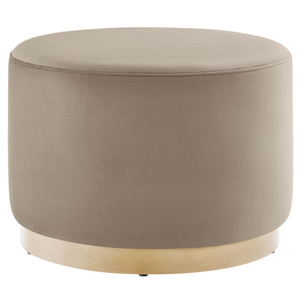 Modway EEI-6646 Tilden Large 23" Round Performance Velvet Upholstered Ottoman - Plaza Home Decor