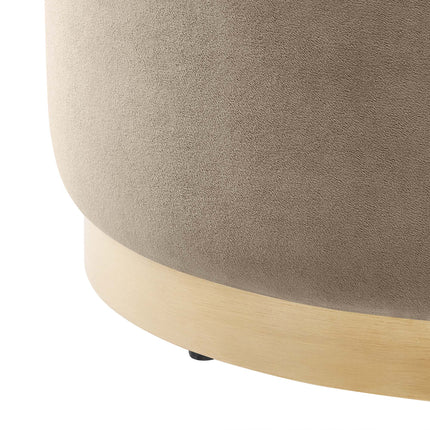 Modway EEI-6646 Tilden Large 23" Round Performance Velvet Upholstered Ottoman - Plaza Home Decor