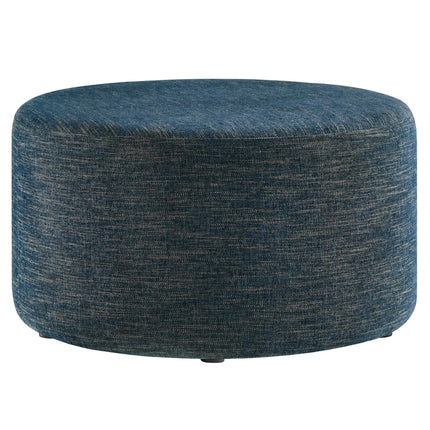 Modway EEI-6647 Callum Large 29" Round Woven Heathered Fabric Upholstered Ottoman Modway