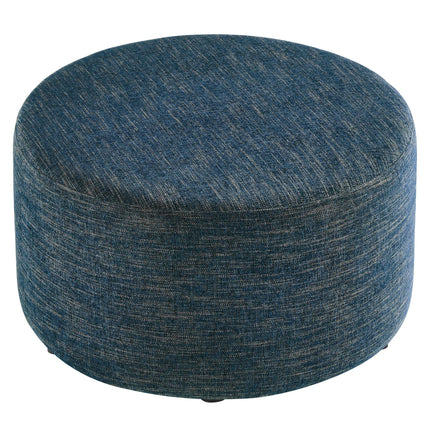Modway EEI-6647 Callum Large 29" Round Woven Heathered Fabric Upholstered Ottoman Modway