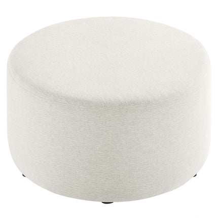 Modway EEI-6647 Callum Large 29" Round Woven Heathered Fabric Upholstered Ottoman Modway