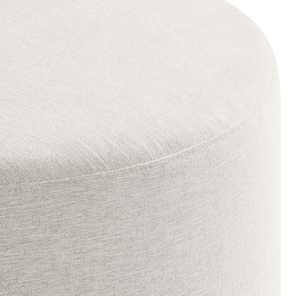 Modway EEI-6647 Callum Large 29" Round Woven Heathered Fabric Upholstered Ottoman Modway