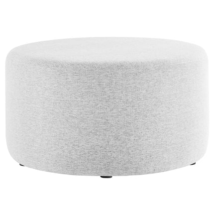 Modway EEI-6647 Callum Large 29" Round Woven Heathered Fabric Upholstered Ottoman Modway
