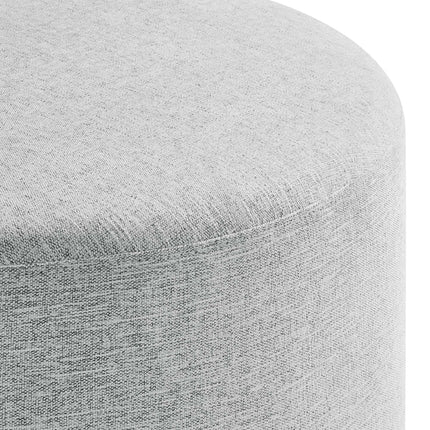 Modway EEI-6647 Callum Large 29" Round Woven Heathered Fabric Upholstered Ottoman Modway