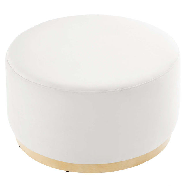 Modway EEI-6648 Tilden Large 29" Round Performance Velvet Upholstered Ottoman - Plaza Home Decor