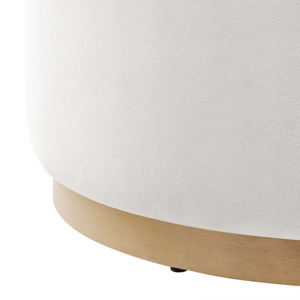 Modway EEI-6648 Tilden Large 29" Round Performance Velvet Upholstered Ottoman - Plaza Home Decor