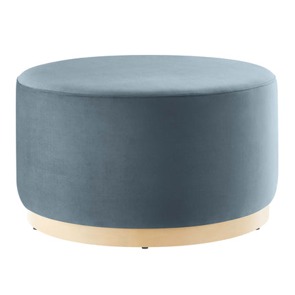 Modway EEI-6648 Tilden Large 29" Round Performance Velvet Upholstered Ottoman - Plaza Home Decor