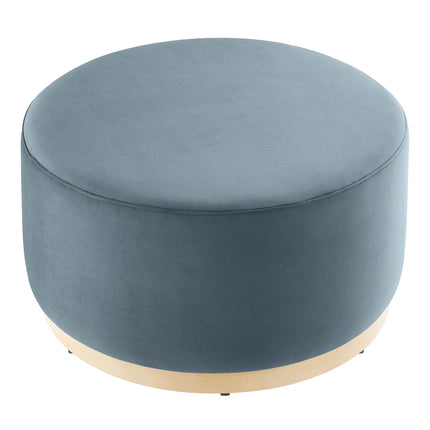 Modway EEI-6648 Tilden Large 29" Round Performance Velvet Upholstered Ottoman - Plaza Home Decor
