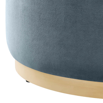 Modway EEI-6648 Tilden Large 29" Round Performance Velvet Upholstered Ottoman - Plaza Home Decor