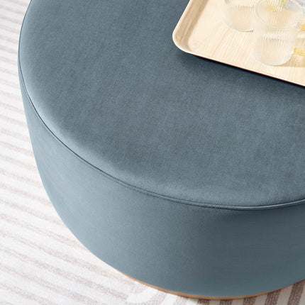 Modway EEI-6648 Tilden Large 29" Round Performance Velvet Upholstered Ottoman - Plaza Home Decor